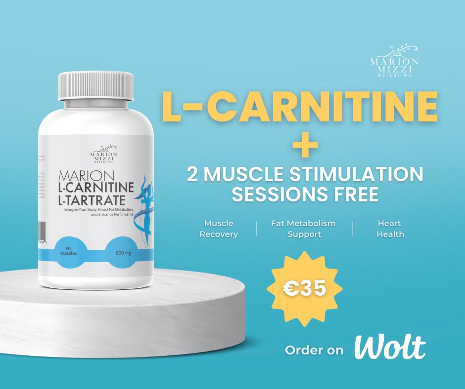 L-Carnitine Supplement + Free Muscle Stimulation Sessions | Marion Mizzi